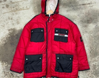 Vintage Y2K Nike Youth Reversible 2000s Zip up Puffer Jacket