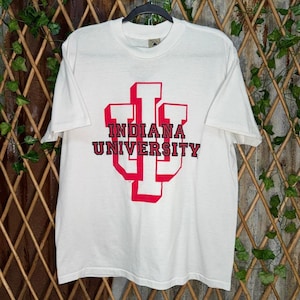 Camiseta vintage Y2K de la Universidad de Indiana, EE. UU., década de 1990