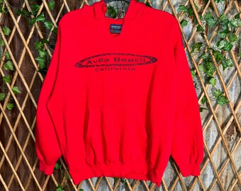 Vintage Y2K Avila Beach, California surf skate 2000s hoodie