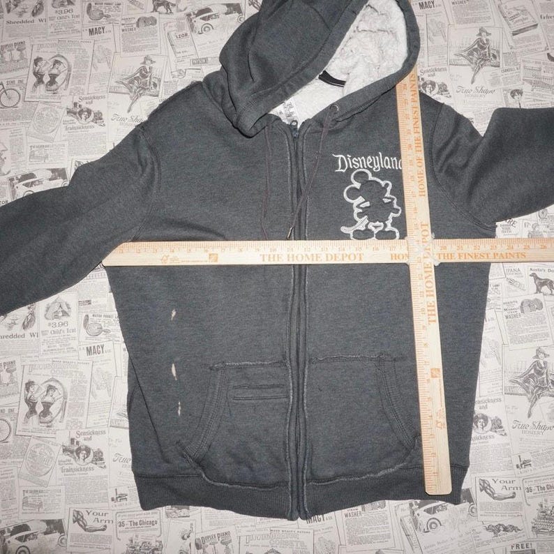XXL -Vintage Y2K Disneyland Mickey Mouse sherpa lined hoodie image 4