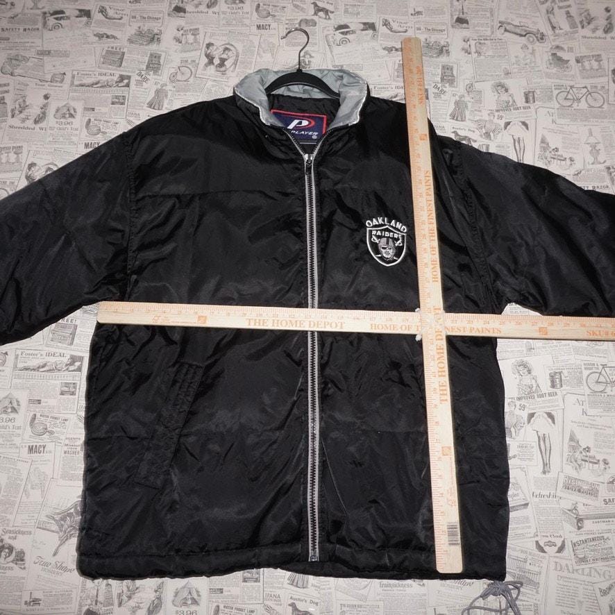 Large-vintage Y2K Oakland Raiders Zip NLFL 90s Puffer Jacket - Etsy