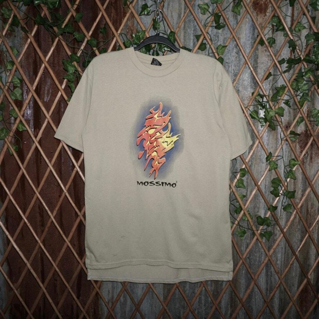 Large - Vintage Y2K MOSSIMO Flame Tribal Skate Surf T-shirt - Etsy