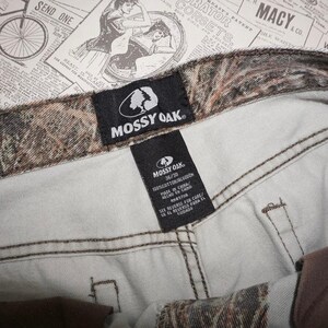 36 - Pantalones de caza vintage Y2K con camuflaje realtree en roble musgoso de los años 90 imagen 3