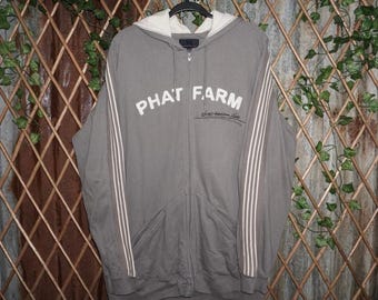 Vintage Deadstock Y2K Phat Farm Embroidered Patchwork Hoodie