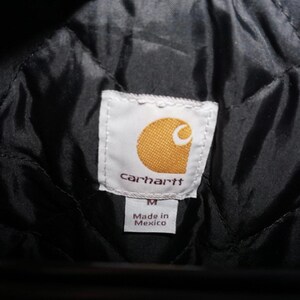 Medium-Vintage Y2K Carhart workwear 00s zip up hoodie jacket image 3