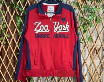 Vintage ZOO YORK Skateboards Hoodies Big Logo Pullover Jumper
