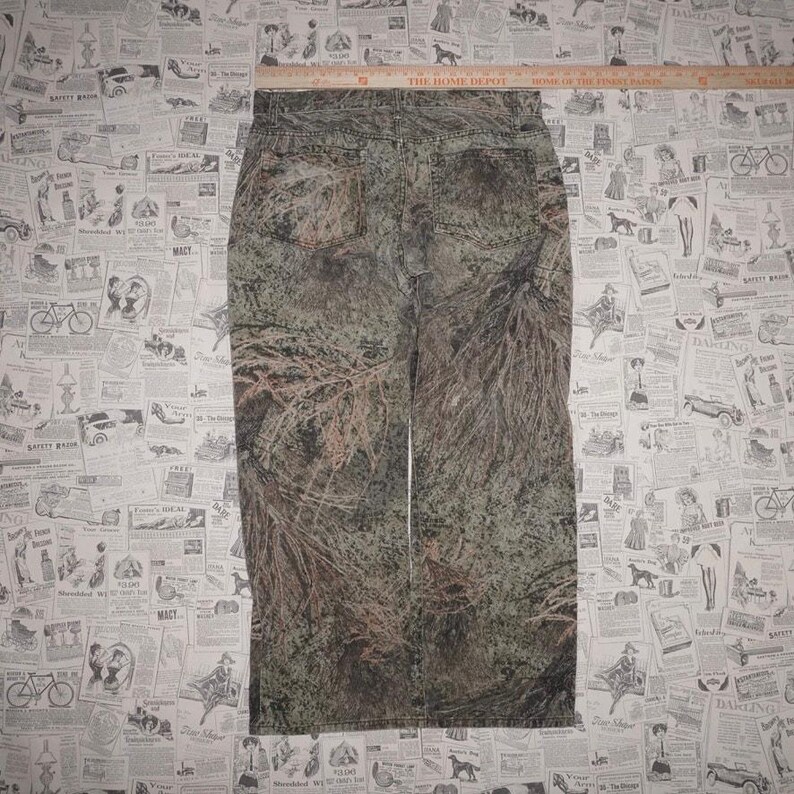 36 - Pantalones de caza vintage Y2K con camuflaje realtree en roble musgoso de los años 90 imagen 5