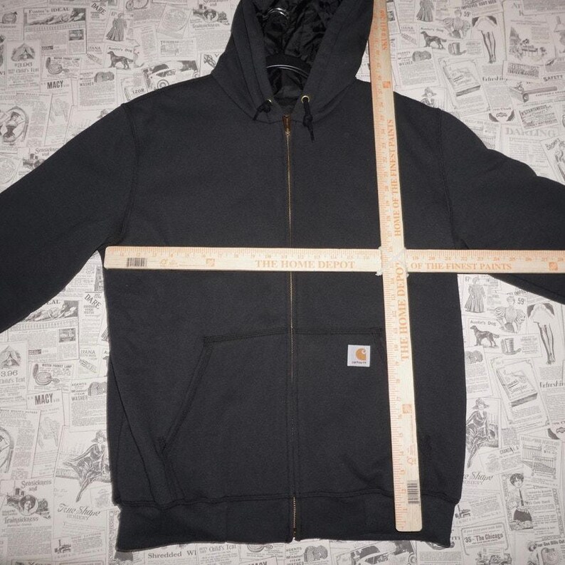 Medium-Vintage Y2K Carhart workwear 00s zip up hoodie jacket image 4