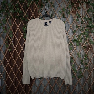 Large - Vintage Y2K Gap Knit 90s 00s prep essential sweater