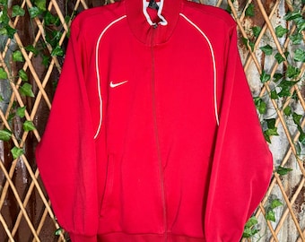 vintage y2k nike 2000s zip up embroider swoosh track jacket