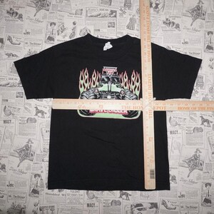 Small-Vintage Y2K monster jam flame grave digger 00s t-shirt image 4