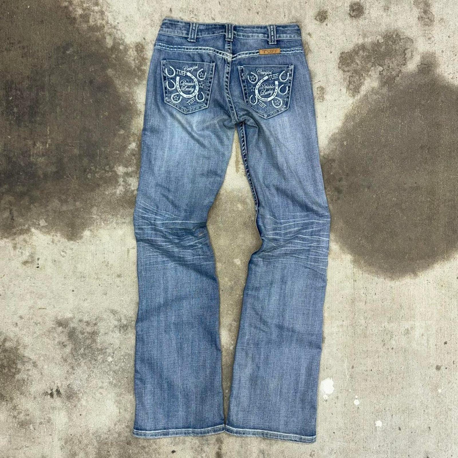 パンツ 2000s vintage archive chain baggy denim Women's Baggy Jeans Oversize High Waist Denim Trousers 2000s