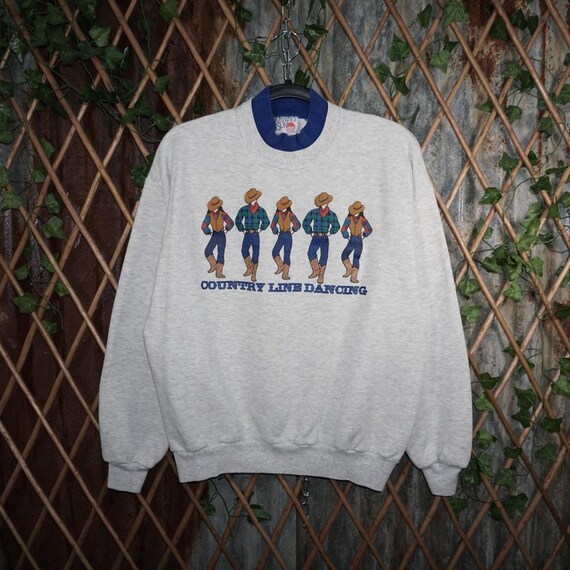 Medium-Vintage Y2K cowboy breakthrough country sweatshirt