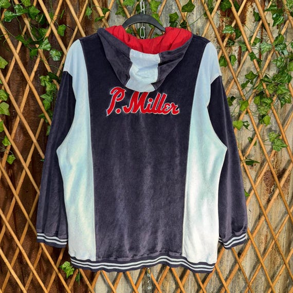 Vintage Y2K P.miller Velour Embroider 00s Hip Hop Zip Hoodie Vintage Y2K P.miller Velour Embroider 00s Hip Hop Zip Hoodie