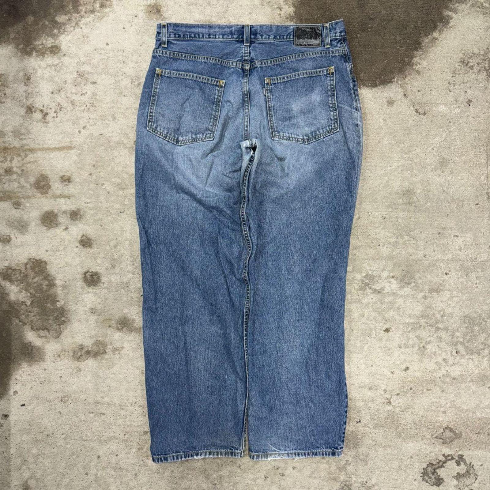 パンツ 00s Levi's y2k black grunge denim jeans Black Y2K Patch Straight Fit Denim | Buy Men Straight Fit