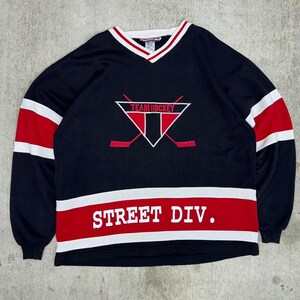 Vintage y2k streetwear hockey jersey