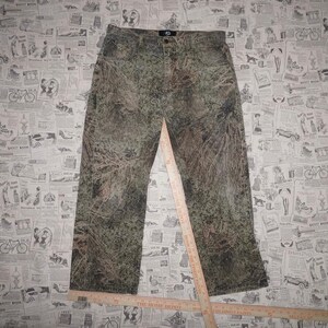 36 - Pantalones de caza vintage Y2K con camuflaje realtree en roble musgoso de los años 90 imagen 4