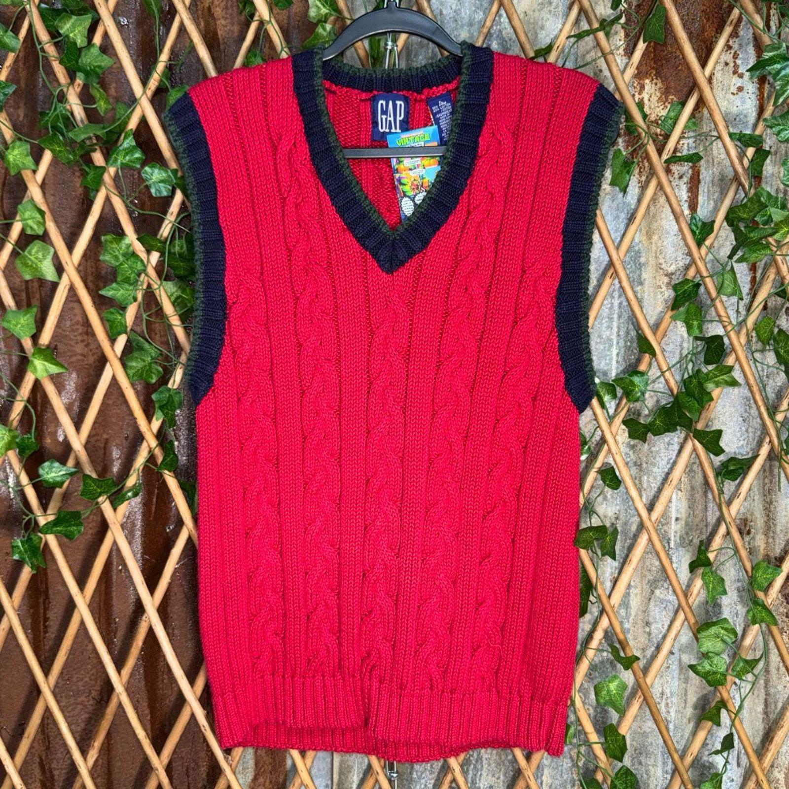 Vintage Y2k Gap 1990s 00s Fisherman Knit Sailor Sweater Vest - Etsy