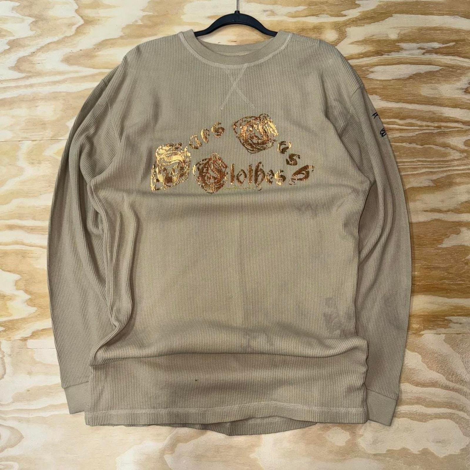 Vintage Y2k Ether Brand Grunge Thermal Ribbed Long Sleeve - Etsy