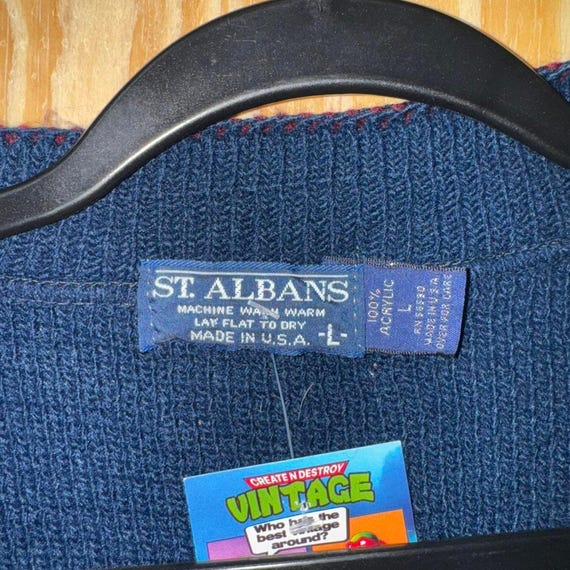 Vintage Y2k St Albans 1990s Button Knitted Cardigan Sweater - Etsy