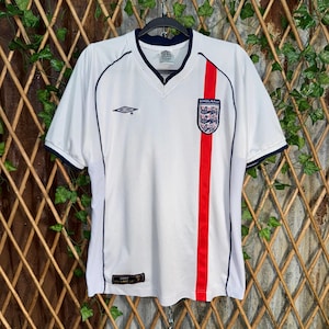 【USED】 UMBRO ENGLAND Soccer Shirt England Home football shirt 1997 Soccer Umbro Jersey Mens White