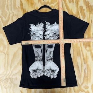 Medium - Vintage y2k avirex tattoo grunge skull snake 2000s t-shirt image 3