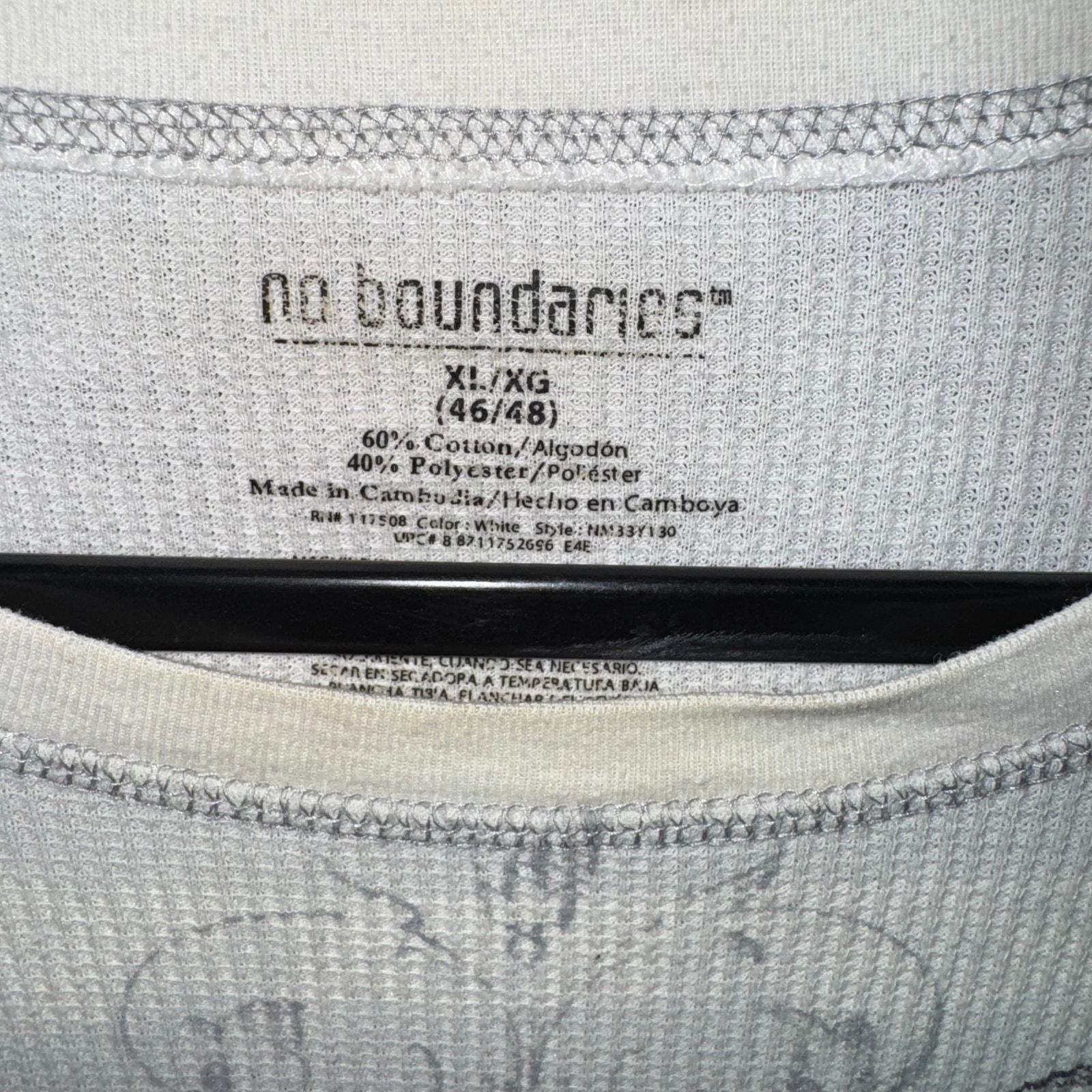 Vintage Y2K No Boundaries Thermal Grunge Skull 00 LS T-shirt - Etsy