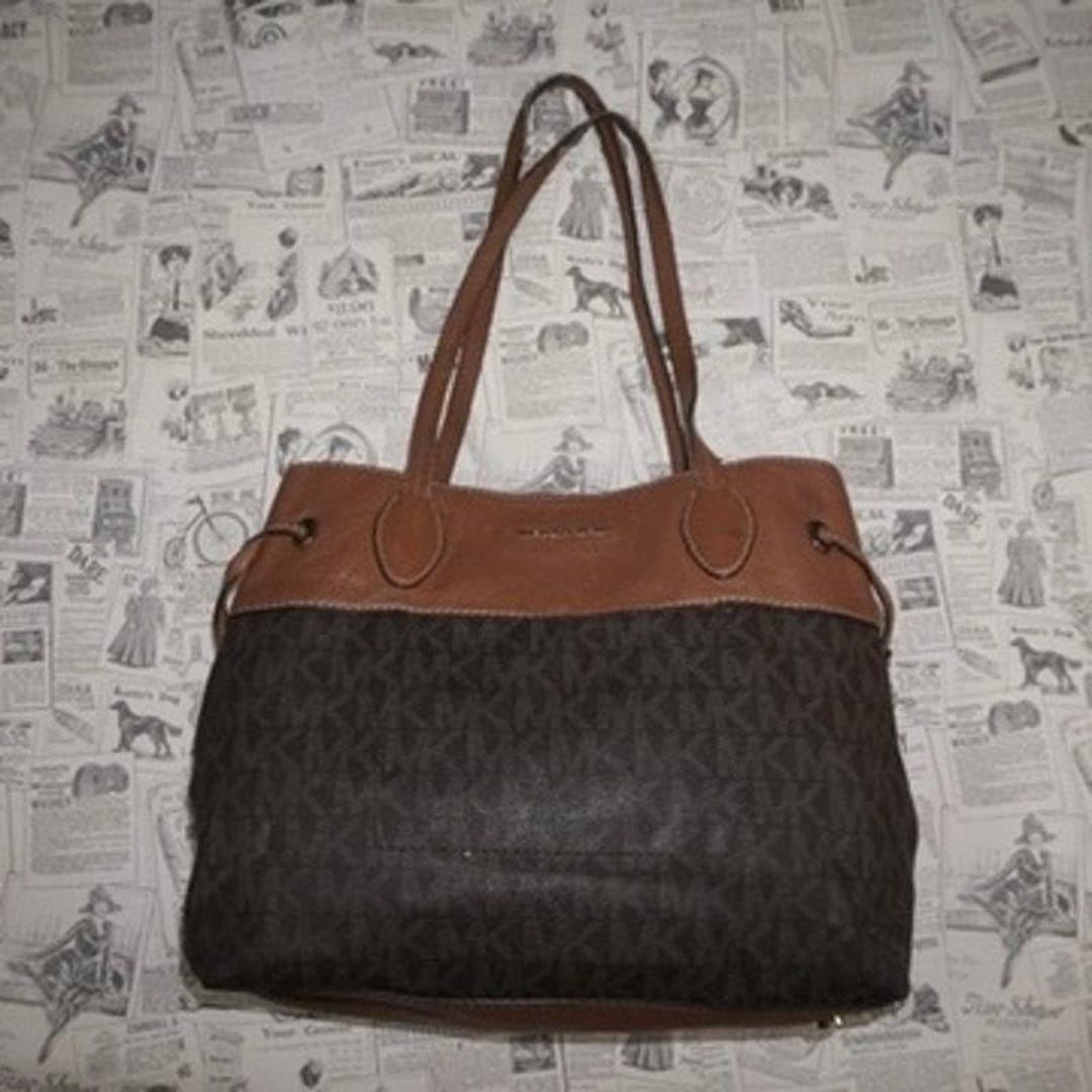 Vintage Y2K Michael Kors MK 2000s Leather Tote Shoulder Bag - Etsy