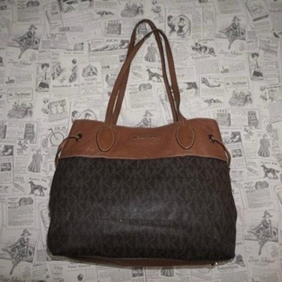 Vintage Y2K Michael Kors MK 2000s Leather Tote Shoulder Bag - Etsy