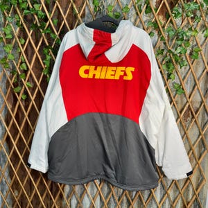Chaqueta acolchada vintage Y2K de los Kansas City Chiefs con bordado de la NFL imagen 1