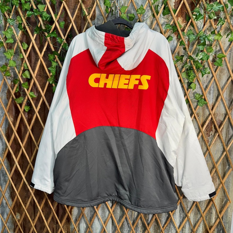 Chaqueta acolchada vintage Y2K de los Kansas City Chiefs con bordado de la NFL imagen 1