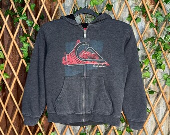 Vintage Y2K quiksilver surf skate embroider 2000s zip hoodie
