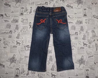 3T - Pantalones vaqueros vintage Y2K rocawear con bordado juvenil