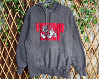 Sudadera vintage estilo universitario de Fresno State University, estilo Y2K.