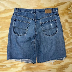 Vintage y2k urban up cutoff baggy 00s fade jean shorts jorts