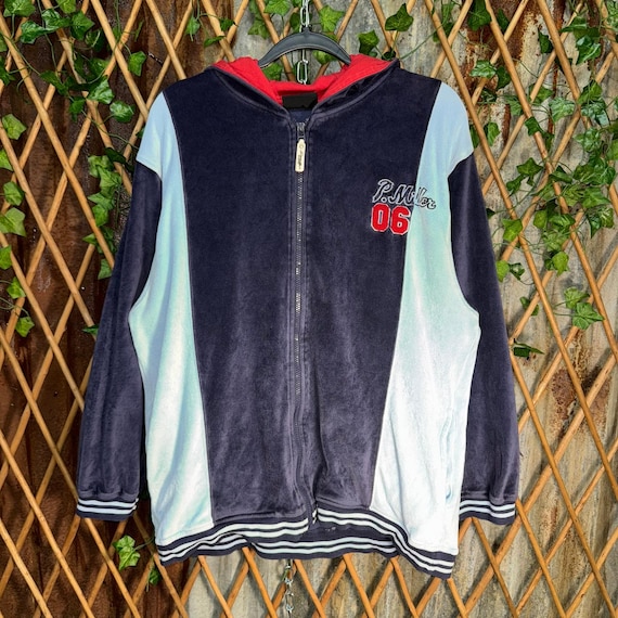 Vintage Y2K P.miller Velour Embroider 00s Hip Hop Zip Hoodie - Etsy