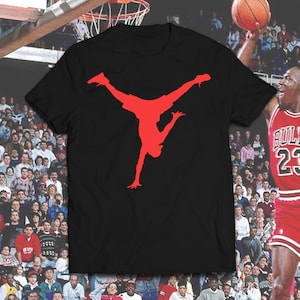 Funny B Boy Jump Man Logo Tee