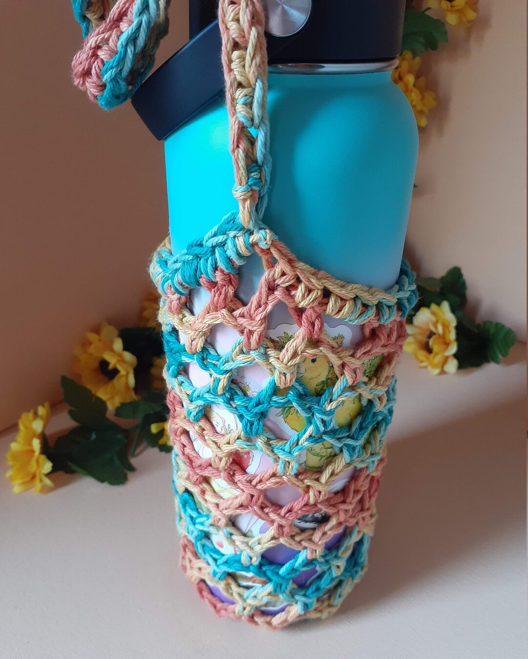 Thermos Holder / Water Bottle Carrier/ Thermos Sling / Water Etsy