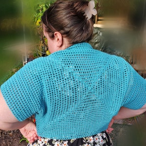 Handmade crochet top / summer wrap / crop top Bohemian style
