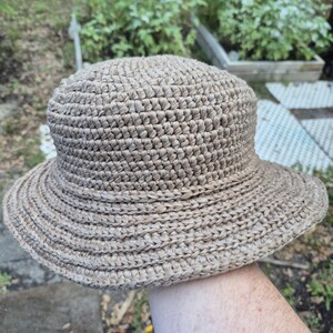 Crochet garden large head sun hat