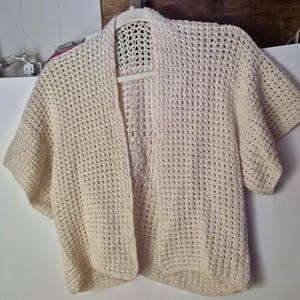Crochet cream lace top Bohemian style