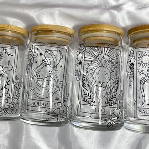 Zodiac Glass Cup