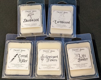 Handmade Natural Soy Wax Melts | Multiple Scents | 2.5oz | Dark Aesthetic | Gothic Decor