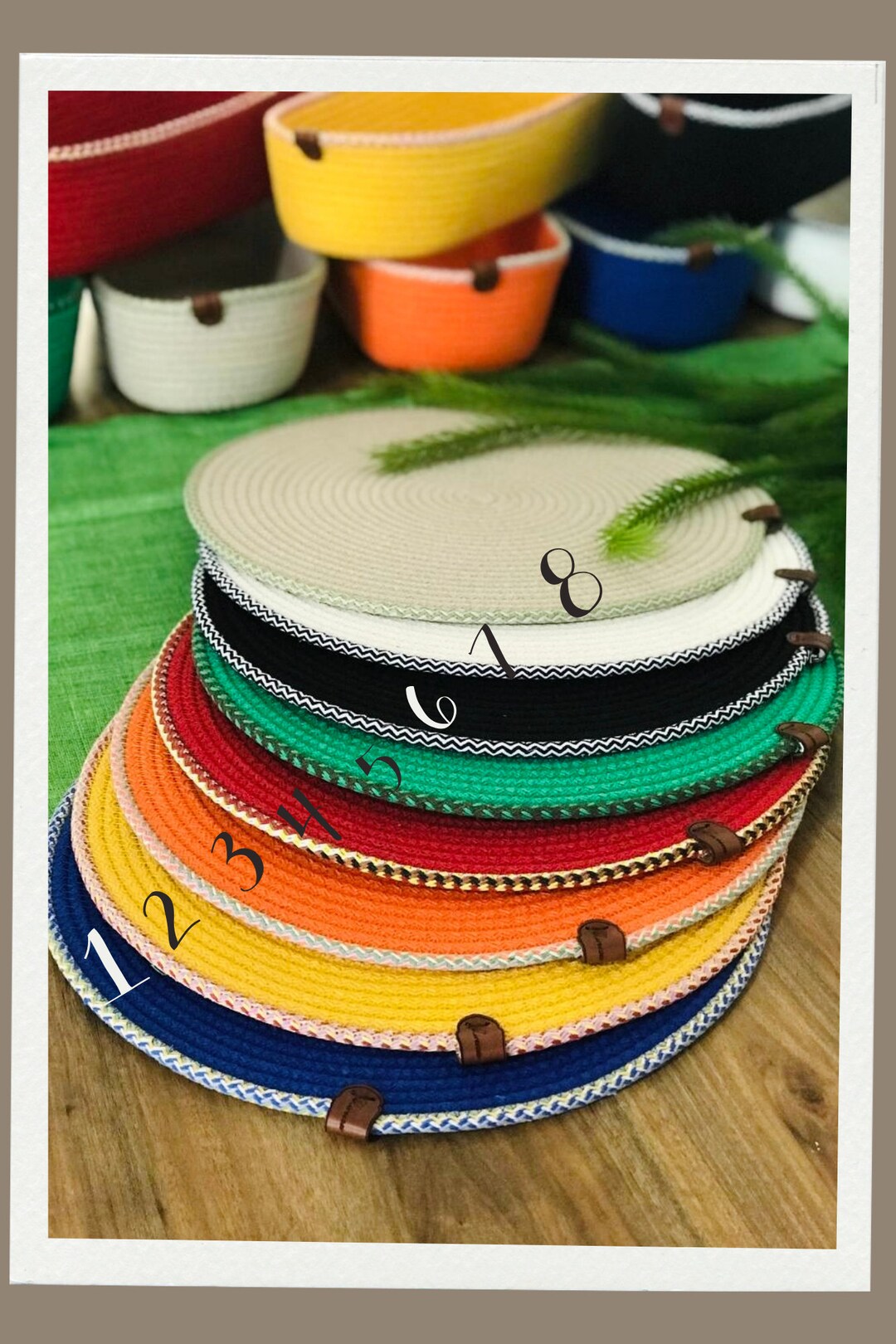 Handmade Baskets and Services, Rope Baskets, Cotton Rope Storage Basket