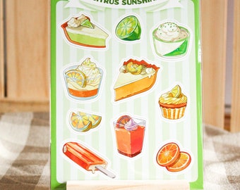 Citrus Sunshine | Waterproof Sticker Sheet