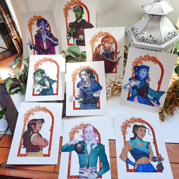 Mighty Nein | Critical Role Postcards