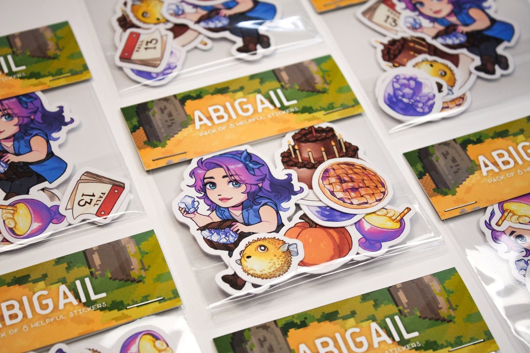 Abigail Sticker Pack | Stardew Valley - Etsy