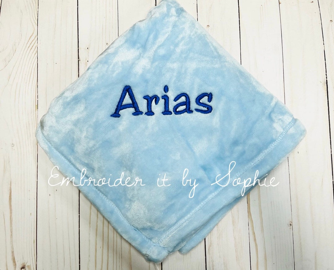 Personalized Baby Blanket/baby Shower Gifts/ Nursery Decor/embroidered