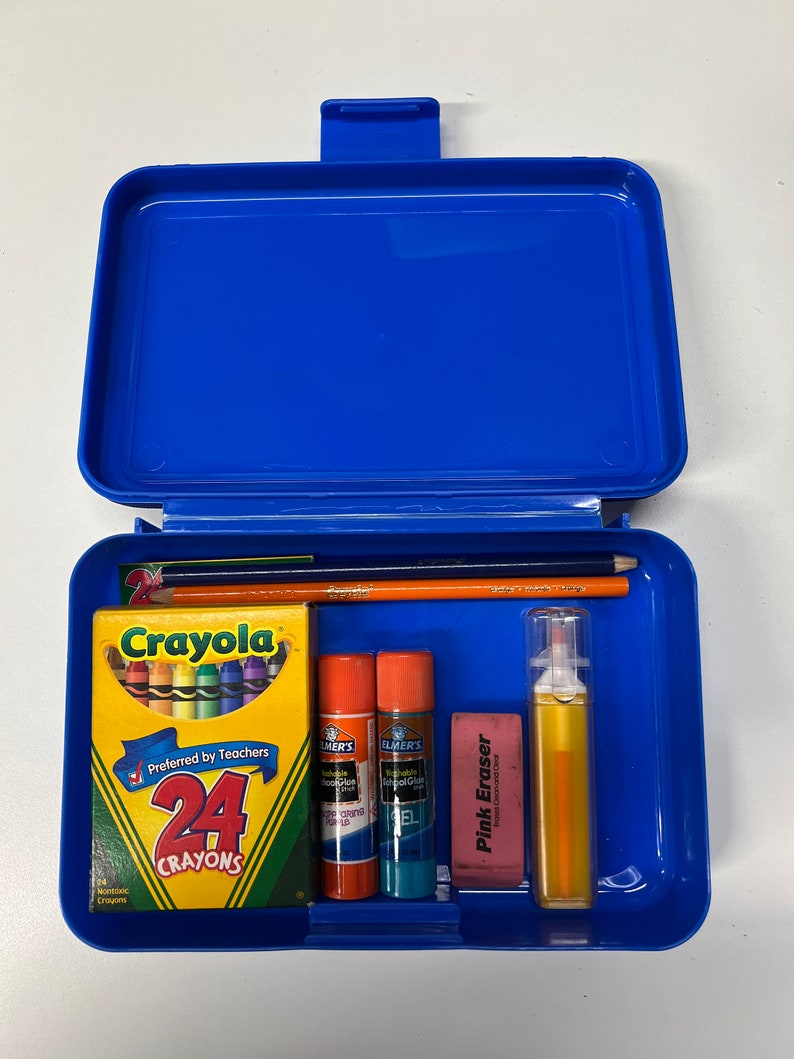 Personalized Kids School Pencil Box Case/art Supplies Sticker Box ...