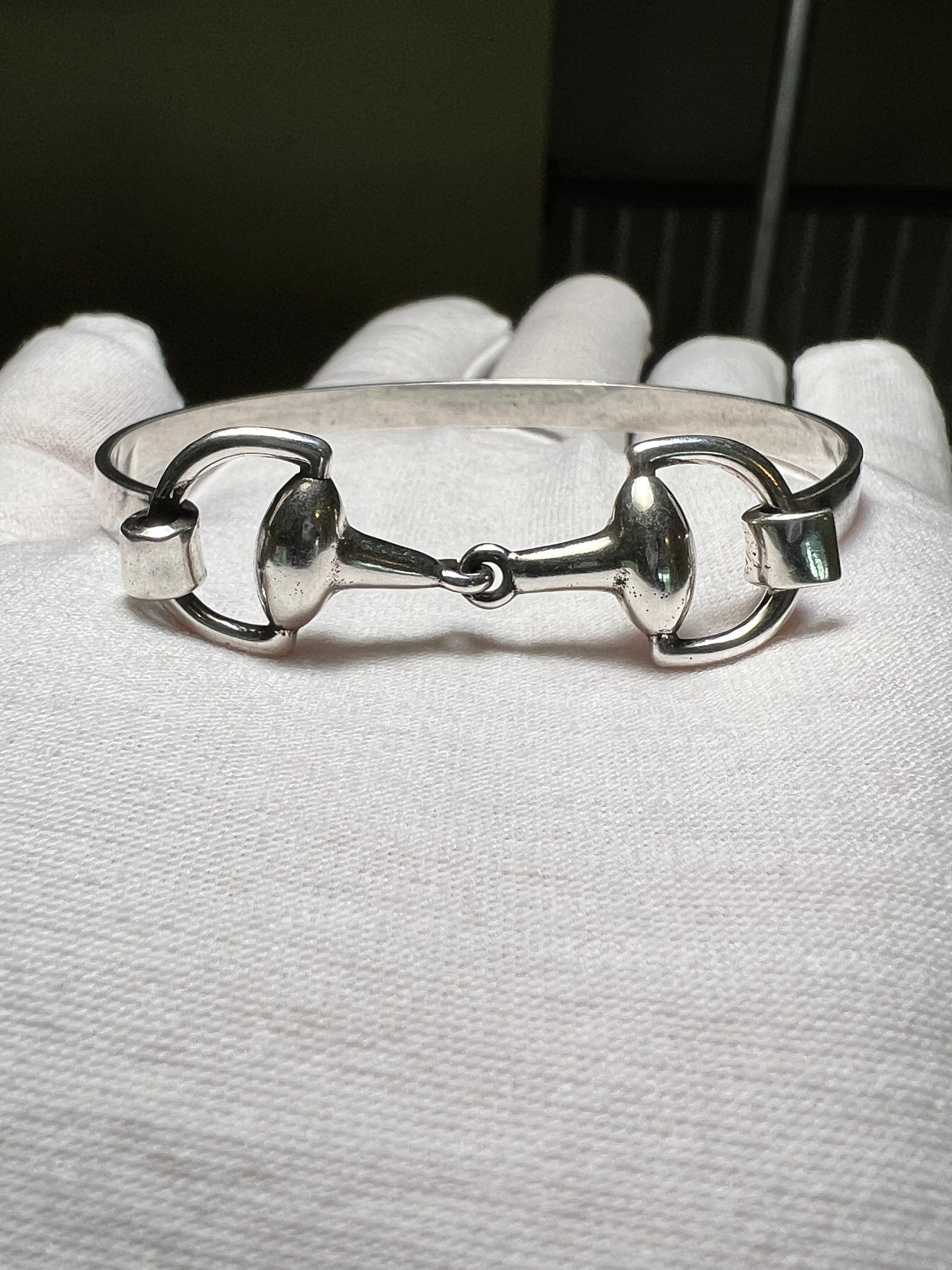 Leather horse bit bracelet | Bracelets | Men's | Ferragamo US